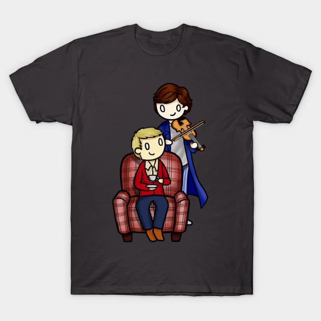 Sherlock and John T-Shirt by AshAroha